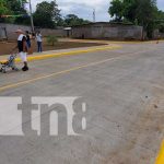 Nuevas calles de concreto en el barrio Oscar Turcios