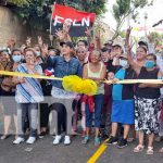 Inauguración de proyecto sobre nuevas calles en barrio El Recreo Sur