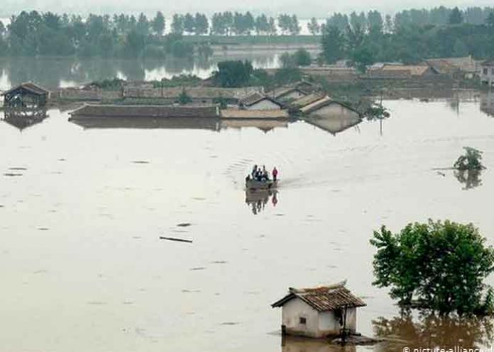 Lluvias torrenciales provocan graves inundaciones en Corea del Norte