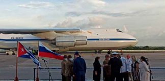 Llega a Cuba vuelo con ayuda solidaria de Rusia