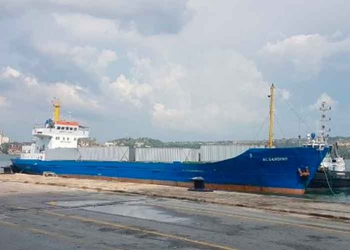 Llegó a Cuba el buque con donativos enviado por el Gobierno de Nicaragua