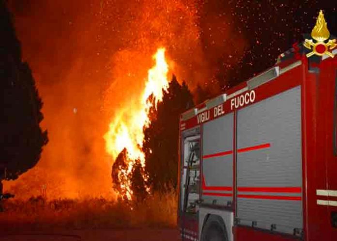 Devoradores incendios en el sur de Italia dejan cinco víctimas mortales