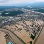 Japón llama a evacuar a decenas de miles por fuertes lluvias / FOTO / Twitter