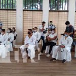 Conferencia de prensa sobre competencia de karate en Nicaragua