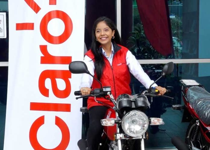 Promoción de Claro Nicaragua con rifa de motos