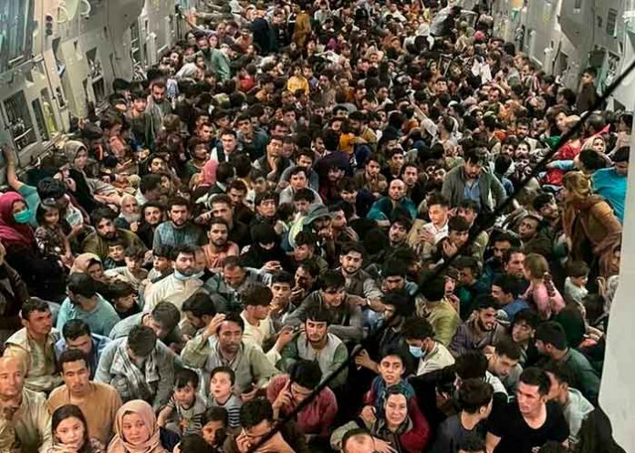 Supuesta evacuación de personas en Kabul