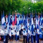 Estudiantes se preparan para recibir el aniversario de las "Fiestas Patrias" en Nandaime
