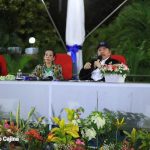 Acto del 41 Aniversario de la Fuerza Naval, presidido por el Comandante Daniel Ortega