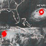 El huracán Grace llega a la Península de Yucatán, México