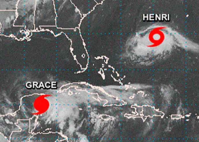 El huracán Grace llega a la Península de Yucatán, México