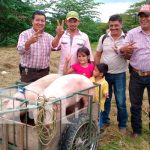 El Sistema de Producción realizó la entrega de Bonos de Cerdas en Matagalpa