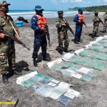 Ejército de Nicaragua incauta 211 paquetes rectangulares de cocaína en Tola, Rivas