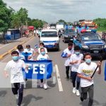 La Antorcha Centroamericana de la Libertad ingresa a Managua