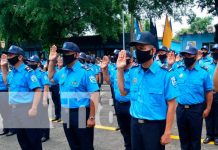Policía Nacional de Managua ascendió en grados a oficiales destacados