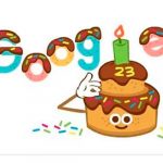 Con un doodle especial, Google celebra su aniversario 23