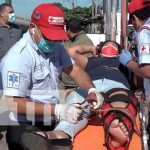 Motociclista imprudente impactó en una camioneta en Managua