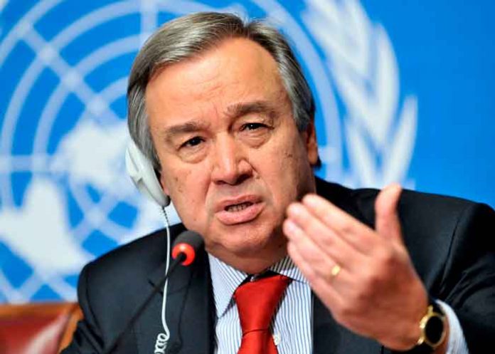 secretario general de la Organización de Naciones Unidas (ONU), António Guterres
