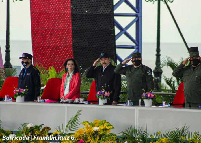 Acto del 42 aniversario del Ejército de Nicaragua, presidido por el Comandante Daniel Ortega y la Vicepresidenta Rosario Murillo
