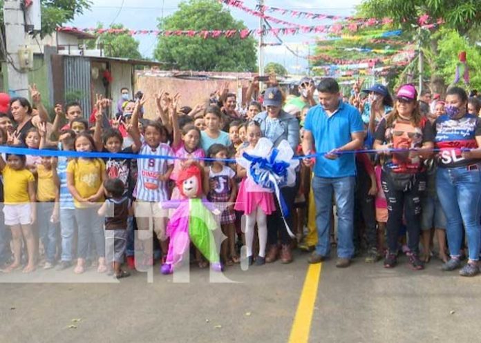Mejoran 9 calles del barrio 19 de Julio en Managua