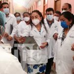 Asesora en temas de salud de visita en Matagalpa
