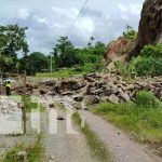 Derrumbe en el cerro El Rama causa susto en pobladores
