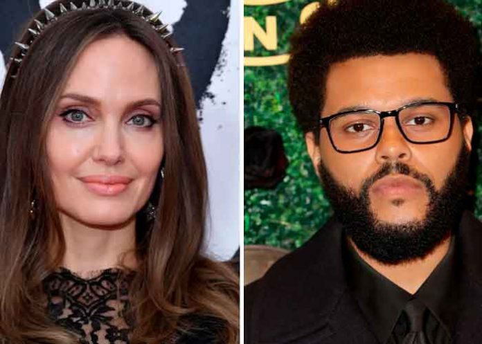 ¿Hay romance? Captan juntos otra vez Angelina Jolie y The Weeknd