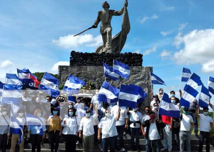 Honran a los héroes y mártires de la batalla de San Jacinto en Nicaragua