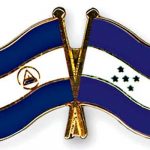 Bandera de Nicaragua y Honduras
