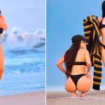 Kim Kardashian cautiva las redes al presumir sus curvas en bikini
