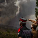 Registran nueva actividad del volcán de la isla de La Palma