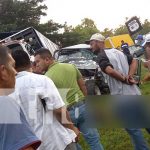 Escena del mortal accidente en Matagalpa