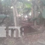 Lugar donde un menor cayó a un sumidero en su casa en Diriamba