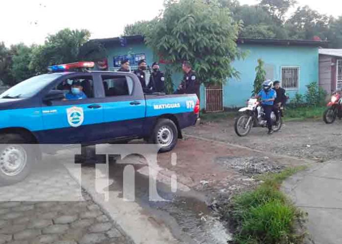 Policía Nacional de Matiguás recorre las calles en su 42 aniversario