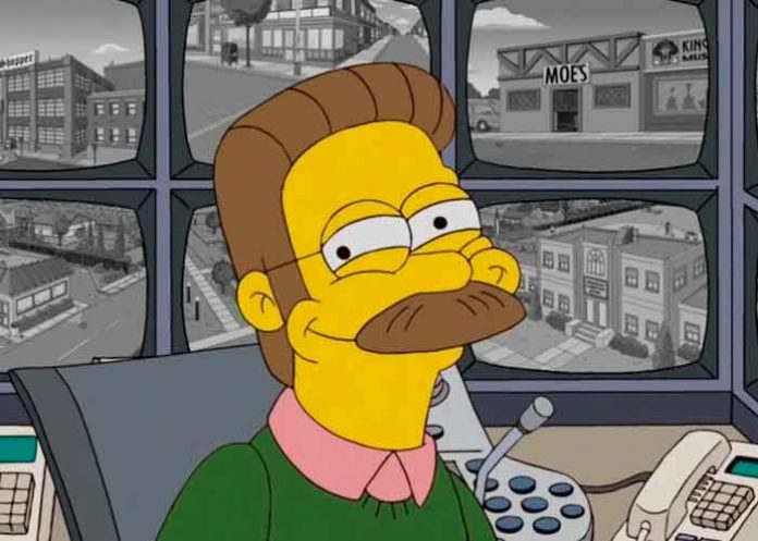Ned Flanders, popular personaje de Los Simpsons