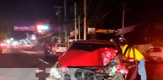 Conductor ebrio provoca dantesco accidente de tránsito en carretera a Masaya