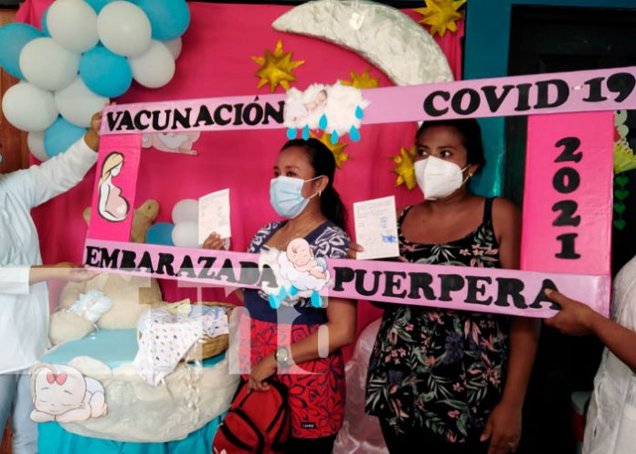 Ometepe: Embarazadas, puérperas y lactantes se inmunizan contra el COVID-19