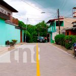 Pobladores estrenan calles adoquinadas en el barrio Cristo del Rosario, Ocotal
