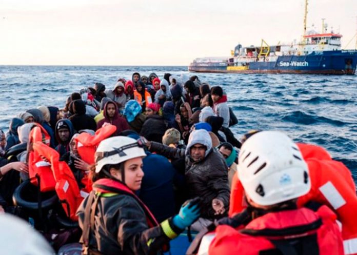 Barco Sea Watch 3 rescata a 322 migrantes en el Mediterráneo Central