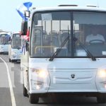Transportistas de la ruta 262 firman contrato de autobuses rusos