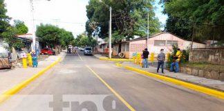 Inauguración de una nueva calle y proyectos viales en Managua