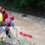 Capacitan a bomberos para rescate en aguas rápidas en Las Canoas–Tipitapa