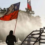Carabineros protestan contra Piñera en Chile