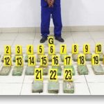 Presentación de delincuente que transportaba cocaína en Cárdenas, Rivas