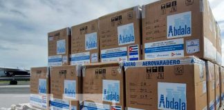 Arribo de vacunas cubanas Abdala y Soberana a Nicaragua