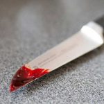 Cuchillo con sangre (Referencia)