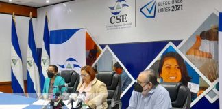 Conferencia de prensa del Consejo Supremo Electoral de Nicaragua