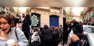 Brutal pelea en París en una tienda emergente de “El Juego del Calamar”