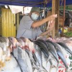 Sector de mariscos y de venta de otros productos en el Mercado Israel Lewites