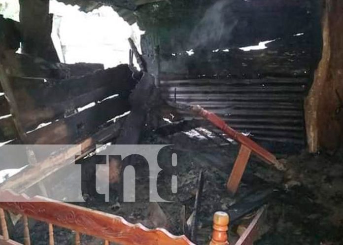 Conato de incendio afecta a una humilde vivienda en Matagalpa