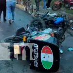 Choque de 2 motos en Juigalpa